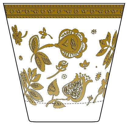 Gold Chantilly by Culver