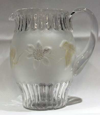 Clematis Peach (Frosted) by Crystal Glass 