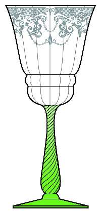 Etch 520 Green (Stem 3095) by Cambridge