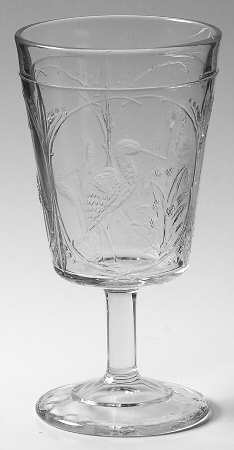 Frosted Stork by Crystal Glass 
