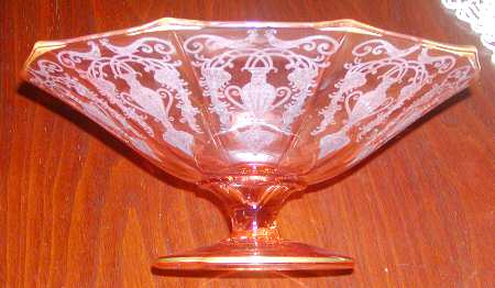 Etch 733 Pink (Gold Trim) by Cambridge