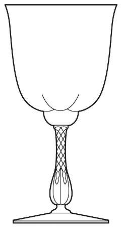Canterbury (Blown Ribbed, Stem 5115) by Duncan & Miller