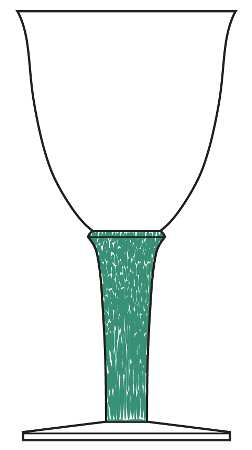 Greenwich Regency Green (Green Stem) by Denby