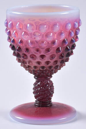 Hobnail Plum (Opalescent) by Fenton