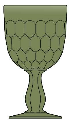 Thumbprint Colonial Green by Fenton