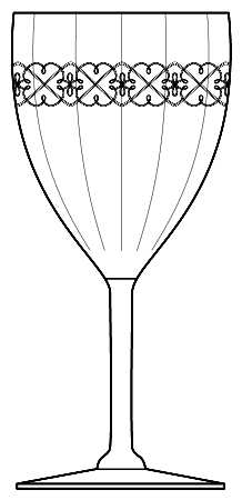 Ballet Clear (Stem 661, Needle Etch 91) by Fostoria