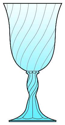 Maypole Blue by Fostoria