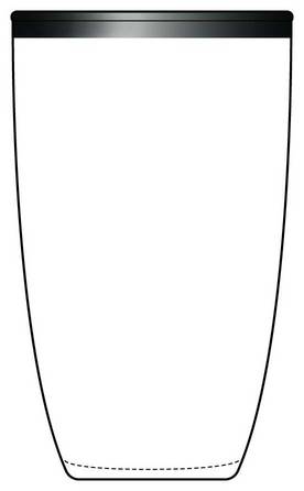 Danish Modern Platinum (Line T353, Platinum Trim) by Federal Glass 