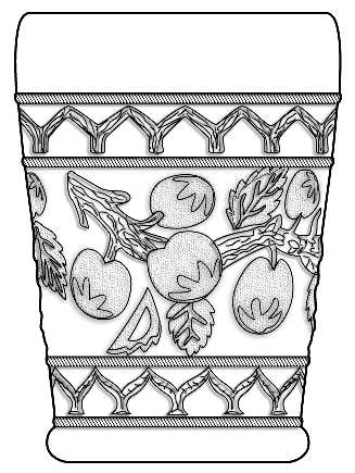 Apple Tree Milk Glass by Fenton