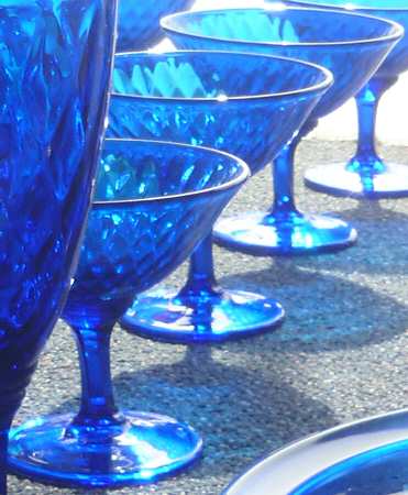 Diamond Optic Cobalt Blue by Fenton