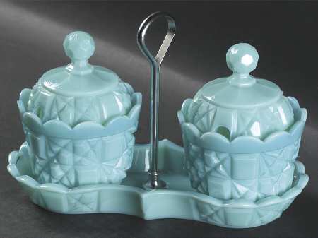 Block and Star Turquoise by Fenton