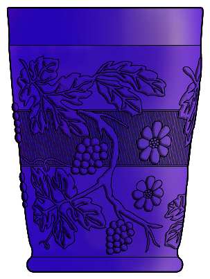 Floral & Grape Variant-Amethyst Carnival (Older) by Fenton