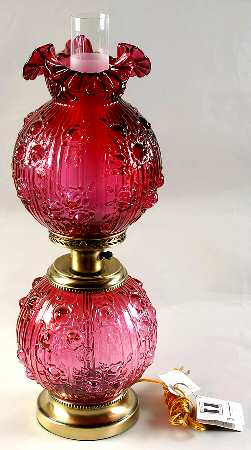 Rose Country Cranberry (Ruby Overlay) by Fenton