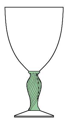 Décor Green by Gorham Crystal