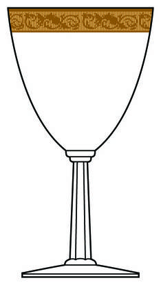 Gold Oxford (Gold) by Gorham Crystal