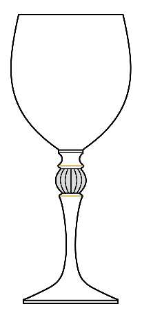Golden Rondelle by Gorham Crystal