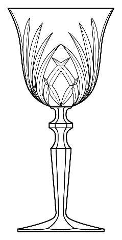 Rosewood (Newer) by Gorham Crystal
