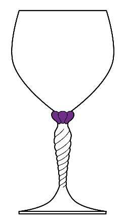 Ariana Aubergine by Gorham Crystal