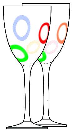 Color Rings by Gorham Crystal