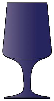 Verve Blue by Gorham Crystal