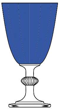 Carcassone Cobalt Blue by Heisey