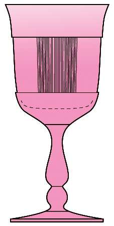 Pleat and Panel Flamingo Pink by Heisey