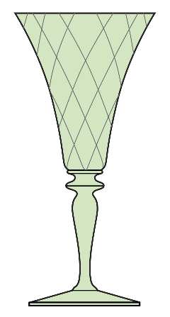 Trojan Green (Stem 3366, No Etch) by Heisey