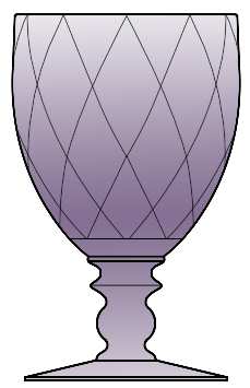 Yeoman Hawthorne Lavender (Stem 1184) by Heisey