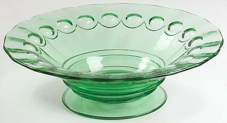 Thumbprint and Panel Green by Heisey