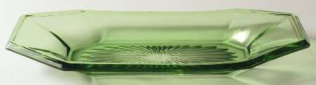 Octagon with Rim Green by Heisey