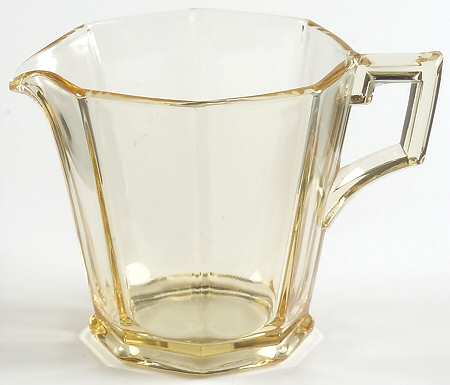 Ribbed Octagon Yellow by Heisey