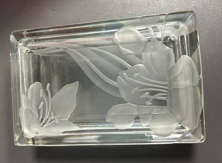 Lily Carving by Heisey