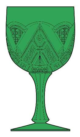 Fancy Loop Emerald Green by Heisey