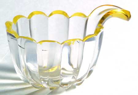 Crystalina Amber Rim by Hobbs Brockunier