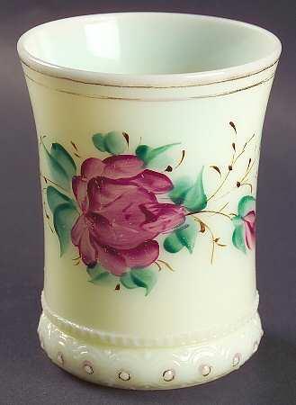Ring Band Custard Floral by Heisey