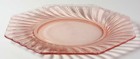 Octagon Spiral Pink by Heisey