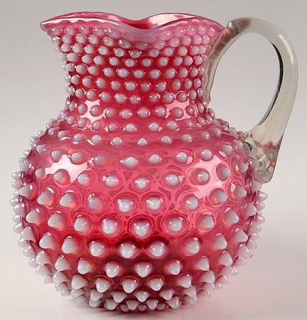 Dewdrop Cranberry Opalescent by Hobbs Brockunier