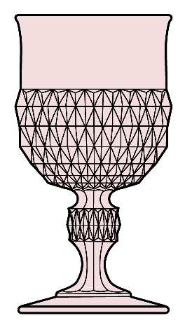 Diamond Point Pink by Indiana Glass