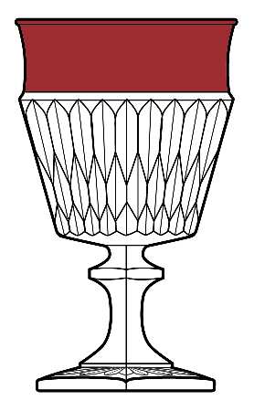 Mt. Vernon Ruby Flash by Indiana Glass