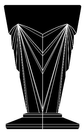 Pyramid Black by Indiana Glass