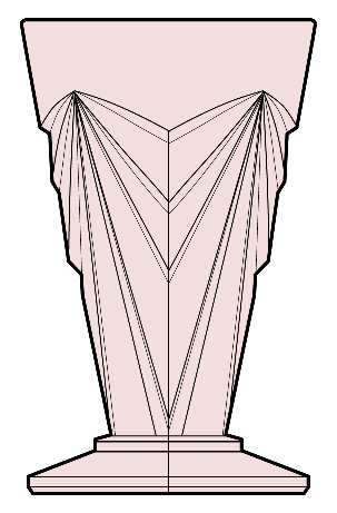 Pyramid Pink by Indiana Glass