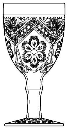 Rayed Flower by Indiana Glass