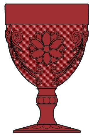 Sandwich Red by Indiana Glass