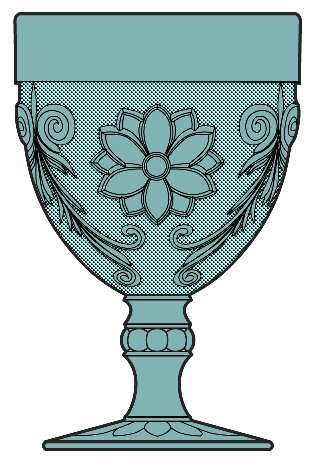 Sandwich Teal Blue by Indiana Glass