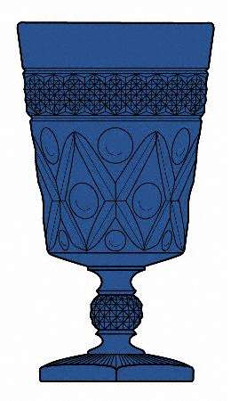 Cape Cod Cobalt Blue by Imperial Glass-Ohio