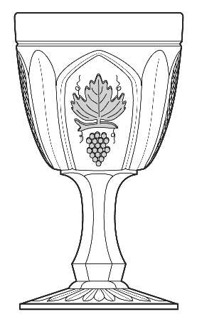 Magnet & Grape with Frosted Leaf by Imperial Glass-Ohio