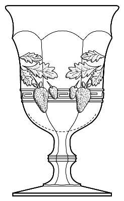 Panelled Strawberry by Indiana Glass
