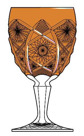 Daisy and Button Marigold by Imperial Glass-Ohio