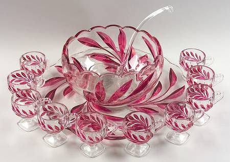 1008 Ruby Flash by Indiana Glass