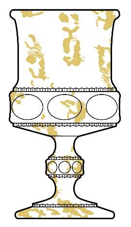 King's Crown Gold Streak by Indiana Glass